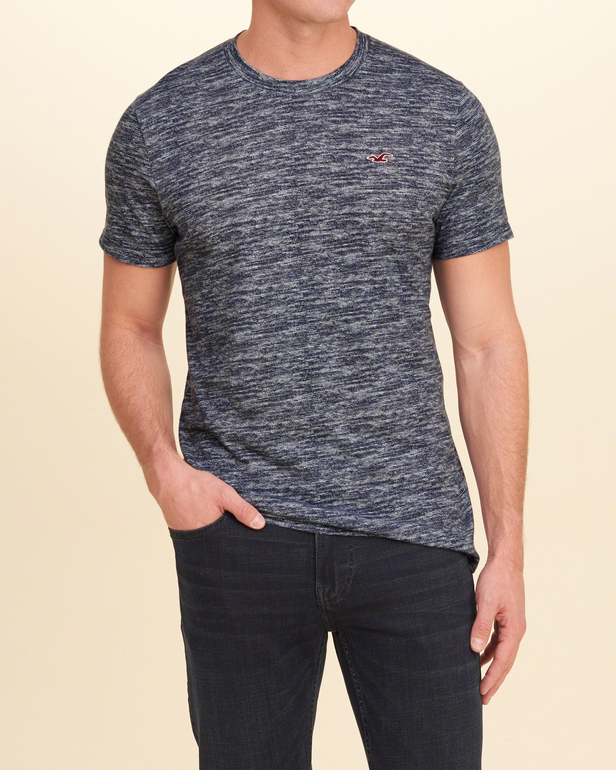 hollister men's crew neck t shirt